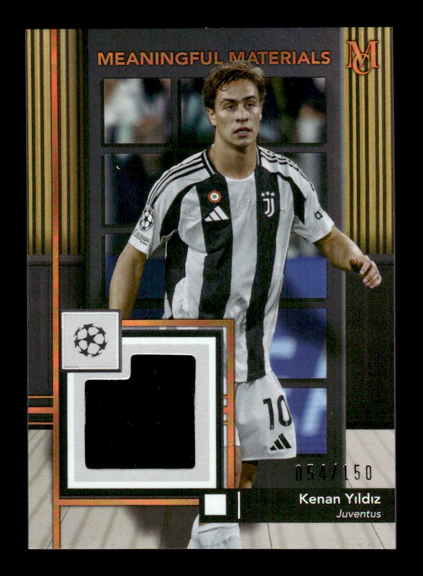 Kenan Yıldız 2024-25 Topps Museum Collection UEFA Club Competitions Relic /150
