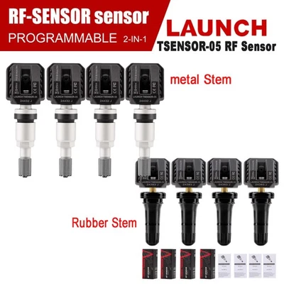 LAUNCH Sistema de monitor de presión de neumáticos TPMS con sensor de RF de lanzamiento LTR-05 4 piezas Progarmmer Metal