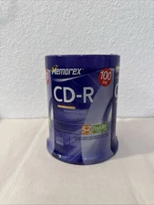 Memorex CD-R 52x 700MB 80-Minute 100 Pack Sealed  BRAND NEW IN PACKAGE