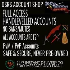 OLDSCHOOL RUNESCAPE HANDLEVELED OSRS ACCOUNT | 24/7 Instant Delivery SAFE NO BAN