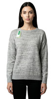 United Colors of Benetton Damen Pullover Aus Wolle, Grau Meliert Xs/S