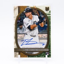 2025 Topps Museum Trey Sweeney Rookie On Card Autograph /149