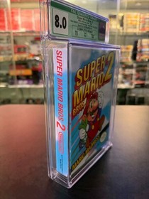 NES Super Mario Bros 2 CIB Not Sealed graded CGC 8.0 With 9.2 Cartridge