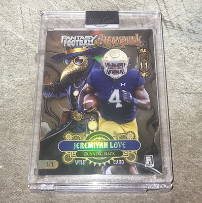 Jeremiyah Love TRUE 1/1 CASE HIT Rookie! Plague Doctor Color Match SP! SteamPunk