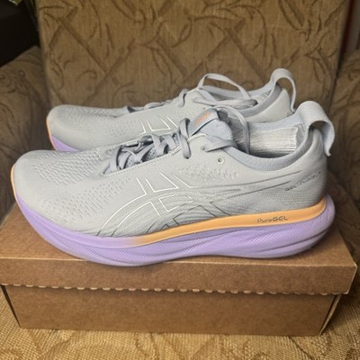 ASICS Gel-Nimbus 25 Shoes Women s 12 Gray PureGEL Running Sneakers 1012B356