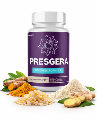Presgera Advanced Joint Support Turmeric Curcumin Glucosamine MSM 60 Capsules