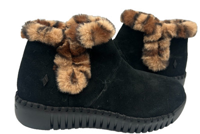 Skechers Women's GO Walk Smart Purr-Fection Slip On Boots Black Size:7.5 79X