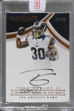 2016 Panini Immaculate NFL Honors Signatures /16 Todd Gurley II #TG Auto