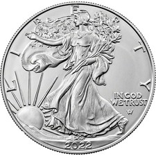 2022 American Silver Eagle Coin 1 oz $1 - BU 79.84 per troy oz