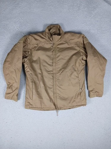 Wild Things Tactical Low Loft Jacket Men L Brown Pockets Long Sleeve Full Zipper video thumbnail