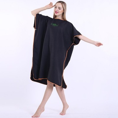 Leichte Surf Poncho Frauen Männer Trocknen Schnell Ändern Robe Strand