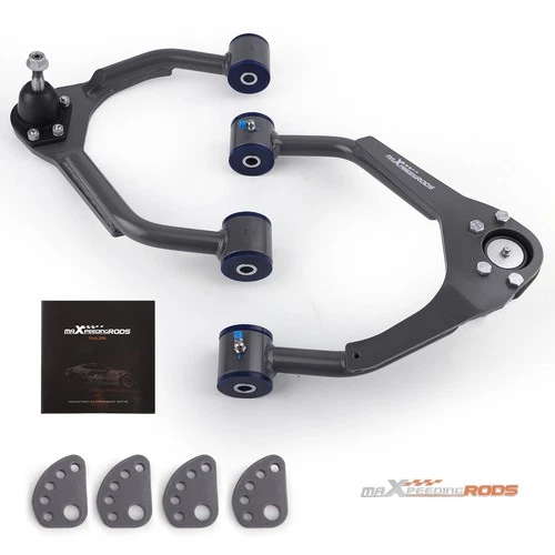 2x Upper Drop Alignment Control Arms Drop Kits for 07-15 Chevy Silverado Sierra