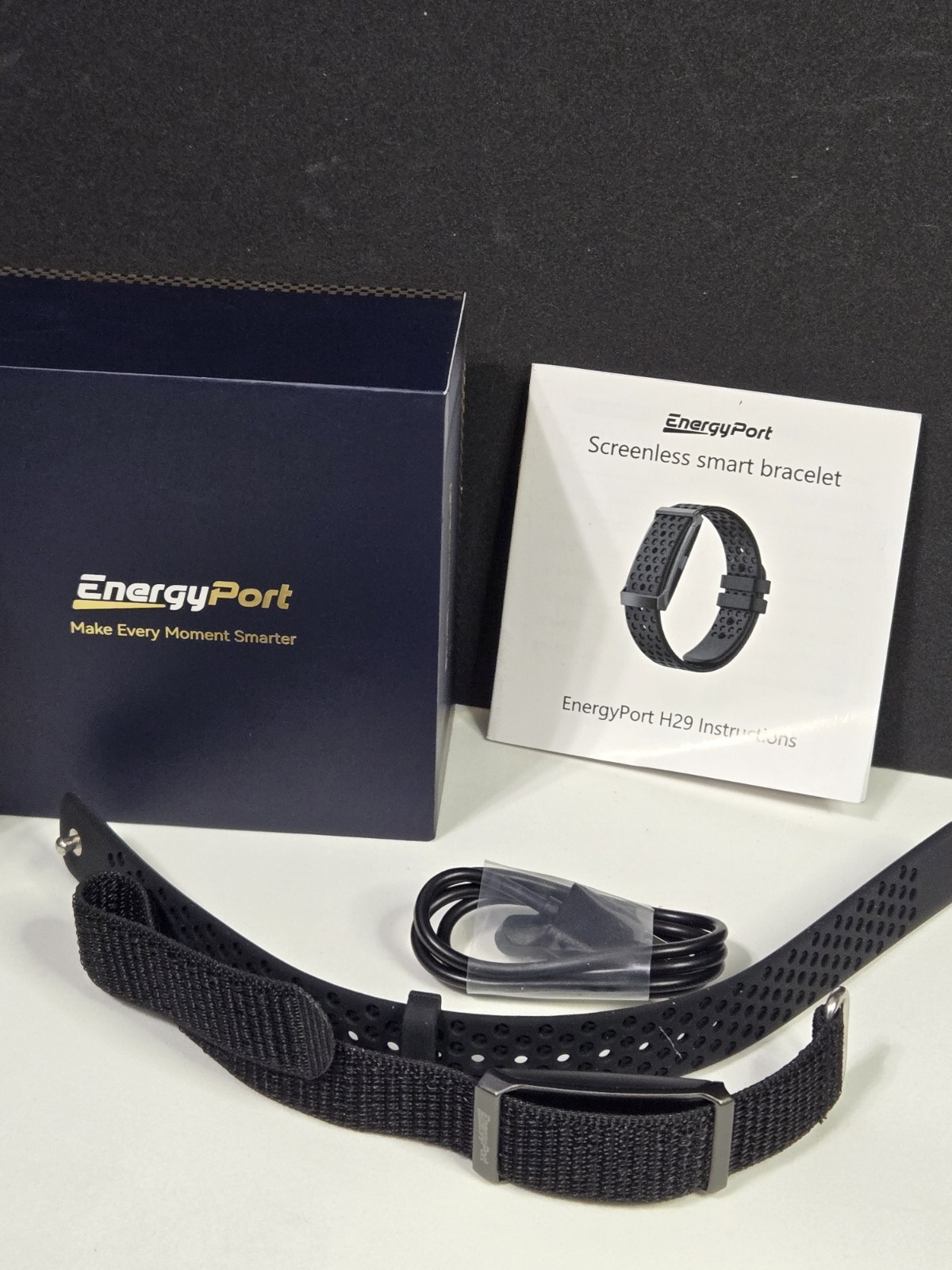 EnergyPort H29 Smart Bracelet – Screenless Fitness Tracker HR Sleep Monitor