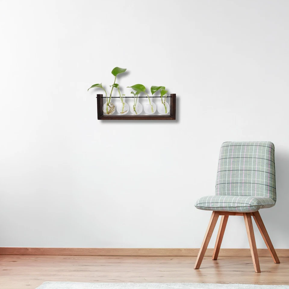  Übertopf Glas Wandhängende Blumentöpfe Pflanzgefäße Zum Aufhängen Der - Bild 3 von 4