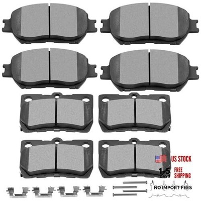  Front Ceramic Rear Semi-Metal Disc Brake Pads Kits Front D908 & Rear D1113