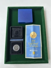 The Royal Mint 1979 - Gold Proof Sovereign Box only - Leaflet & Capsule Inc.