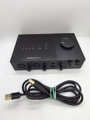 Native Instruments Komplete Audio 6 MK2 Interface With USB Cable TESTED 