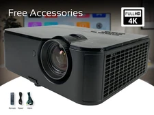DLP 3D Projector for Movies, Gaming or Business Presentations 4800 Lumens w/Kit⚡