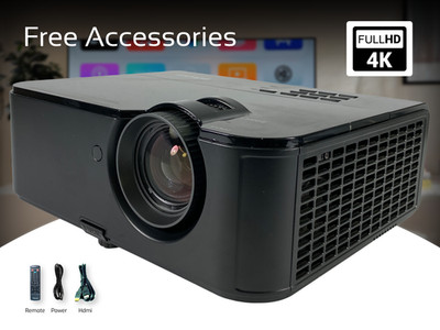 DLP 3D Projector for Movies, Gaming or Business Presentations 4800 Lumens w/Kit 
