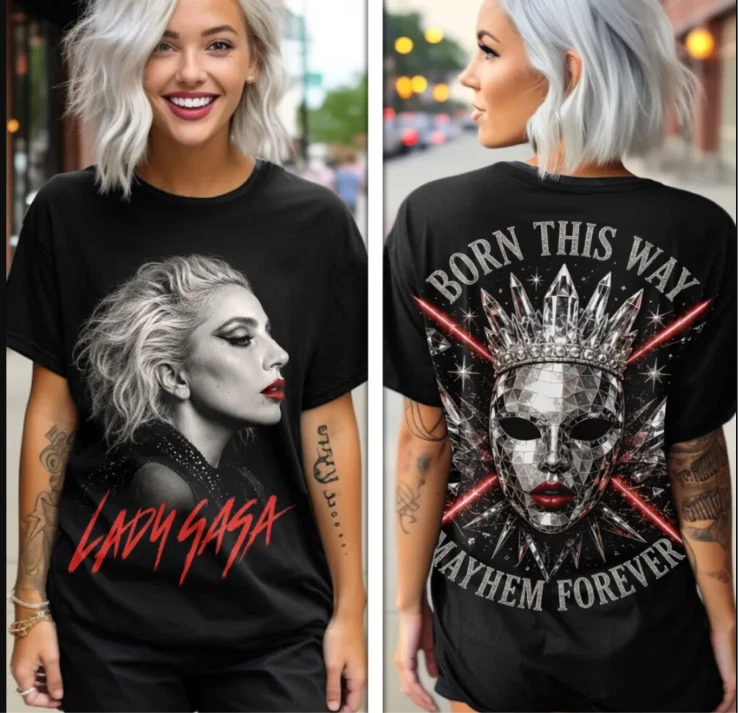 Ld ga - Born This Way  3D Apparel T-shirt