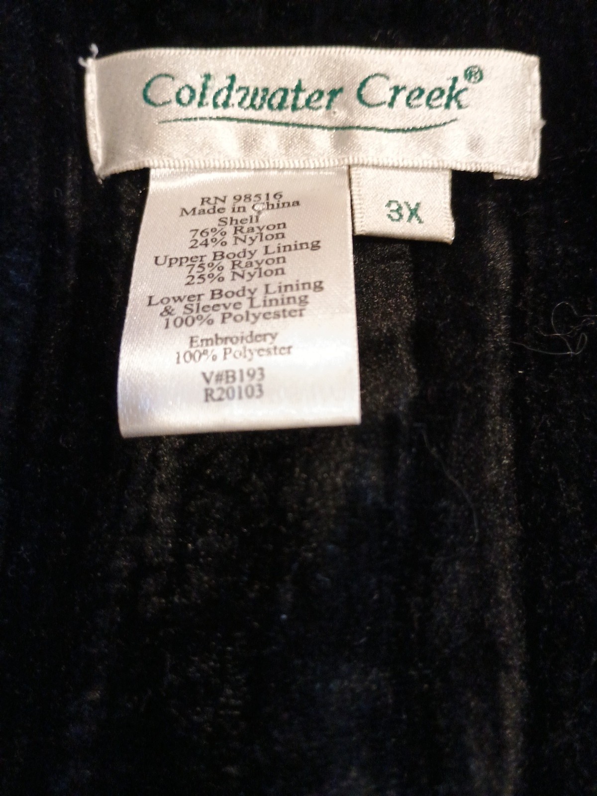 3X Black Velvet Embroidered Evening Jacket Coldwa… - image 13