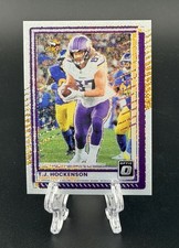 2025 Optic Football White Sparkle T.J. Hockenson SSP Vikings #145