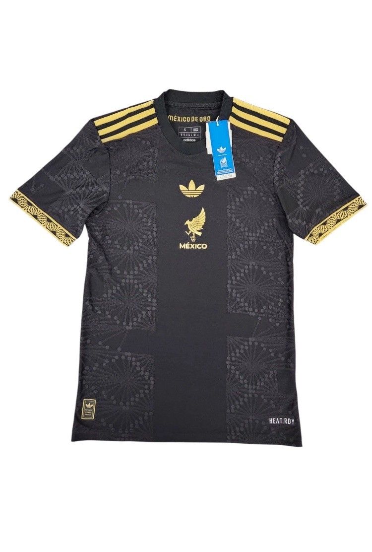 adidas AUTHENTIC Mexico National Team Gold Soccer Jersey JF2639 2025 Size Small