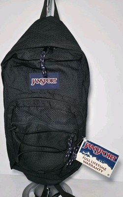 Vintage NWT 1990s JanSport VORTEX Water Repellent Made In USA Black Backpack
