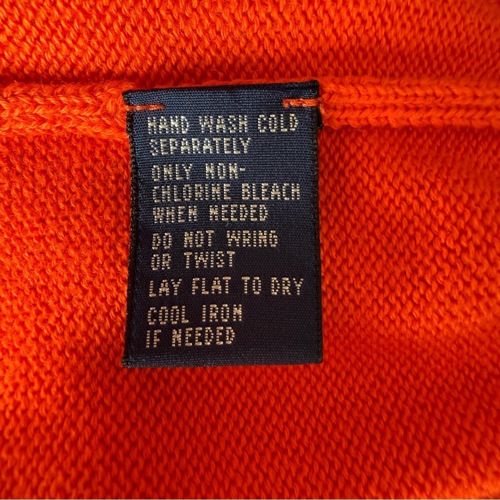 Polo Golf by Ralph Lauren Men's Vibrant Orange 1/4 Zip Sweater thumbnail 7