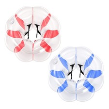 Uimoso Set of 2 Inflatable Bumper Balls 3FT for Kids - Blue and Red