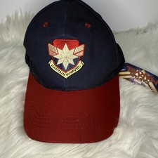 Captain Marvel Comics Snapback Hat Cap Movie Baseball Adult Men Women Blue Red