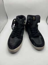 SUPRA High Top Skate Men  s US 12 Vaider Black Gold Trainers Sneakers Shoes