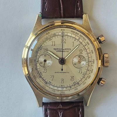 REPCO UHR - WASSERDICHT - SCHRAUBGEHÄUSE - BITONAL - OVERSIZE (37,5 MM) - LANDERON 48 - RAR