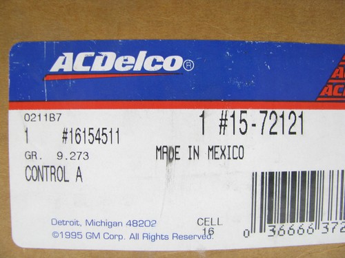 Acdelco 15-72121 HVAC Climate Control Panel Switch 1997-1999 Chevrolet Cavalier - Picture 3 of 3