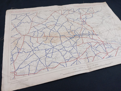 WW1 MAP ''ARRAS / VIMY RIDGE / LENS SECTOR'' (British Army Motor Traffic Circuits)