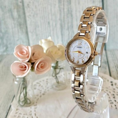 Seiko Lukia Solar Radio Wave Dress Watch Limited Unisex Wrist 15cm
