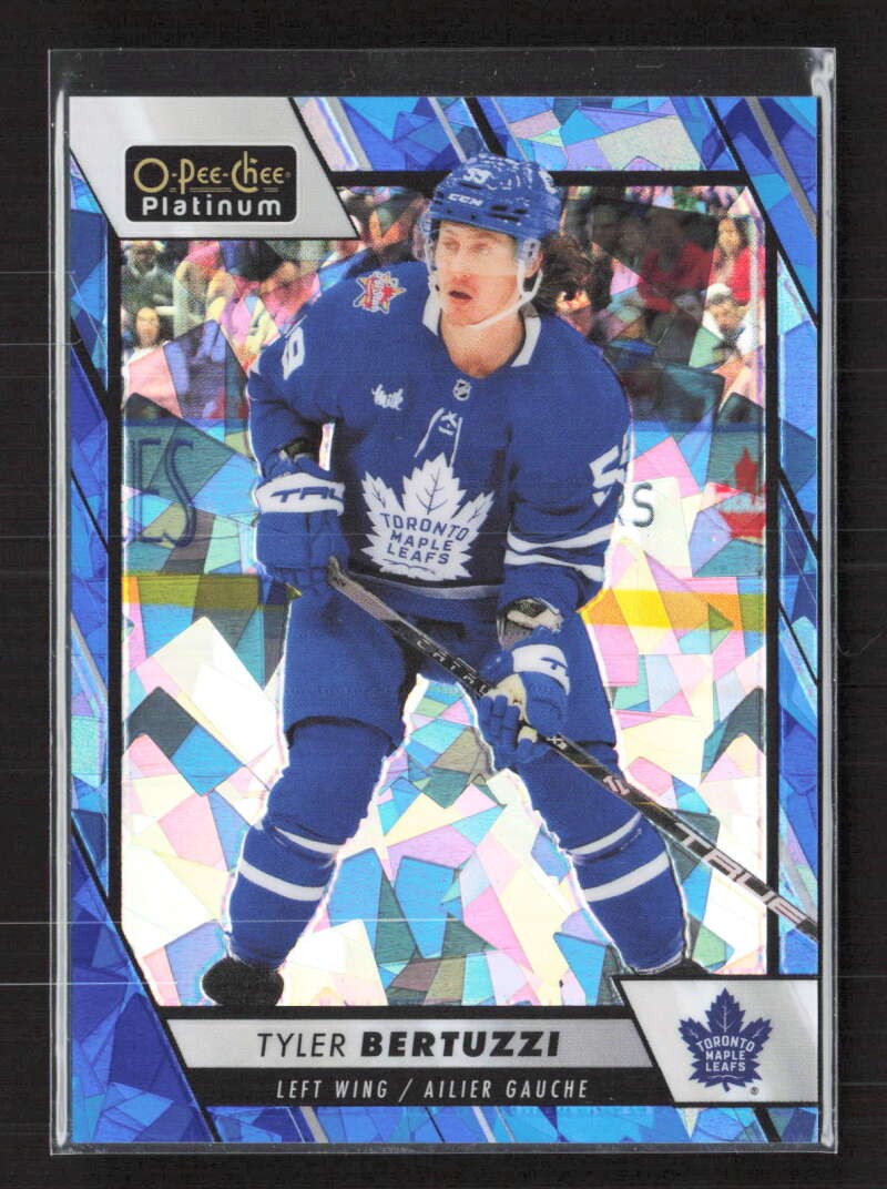 2023-24 O-Pee-Chee Platinum Blue Fragment Tyler Bertuzzi #25 /125 TV12435
