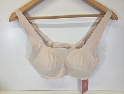 H&M BH ohne Bügel und nahtlos mit eckigem Ausschnitt Größe Medium beige herausnehmbare Polster bequem