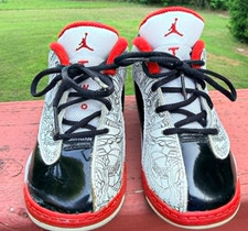 Nike Air Jordan Dub Zero TD Sneakers Toddler Size 8C White Black Red 311072-116