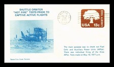 Dr Jim Stamps Space City Cover Society Shuttle Orbiter Tests Edwards 1977