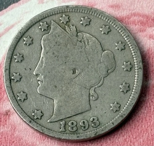 Photo of a 1893-P Liberty Nickel from an eBay listing that sold on Jul 15, 2026