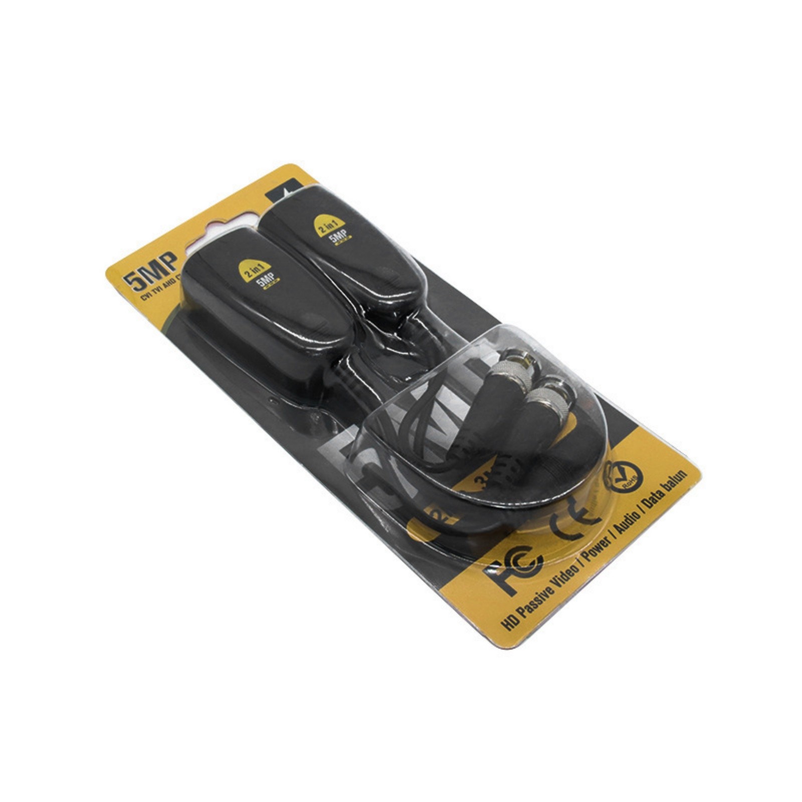 For Surveillance BNC To POE Adapter Balun Connector Twisted Pair Transmitter