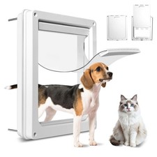 Never Rust Plastic Dog Door with Soft Clear Magnetic Flap and Snap-in Closing Pa