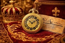       Jura Watch Co Swiss Pendant Pocket Watch  Original Papers      