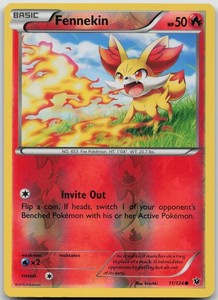 Fennekin 11/124 XY - Fates Collide Reverse Holo Common