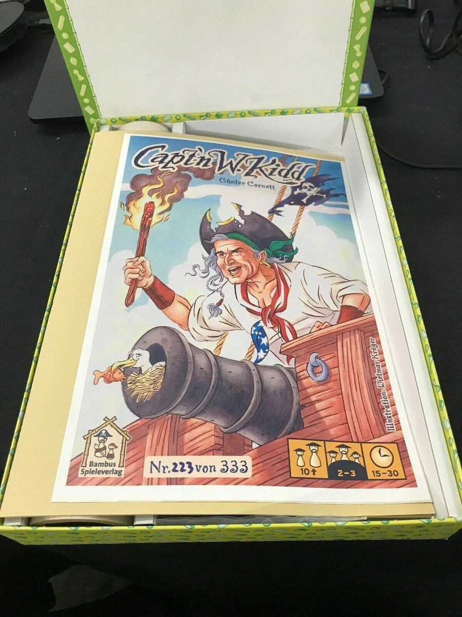 Bambus Spieleverlag Captn W. Kidd Boardgame Brand New Rare! L1