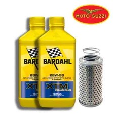 Kit/tagliando Moto Guzzi V35C 350 1982/1986 Bardahl XTM 20W50 filtro olio X MOTO