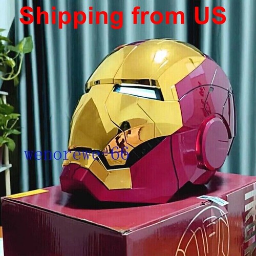 AUTOKING Iron Man MK5 Helmet 1:1 Life Voice-control Wearable - Foto 11