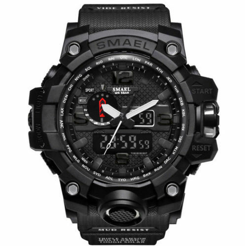 SMAEL Herren Wasserdicht Sport Militär Schock Analog Quarz Digital Armbanduhr * - Bild 11 von 18