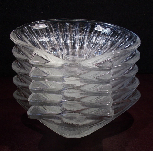 Set 5 piatti GLASBAKE vetro trasparente 5,5" capesante/conchiglia - forno a tavola 6 oz - Foto 15 di 19